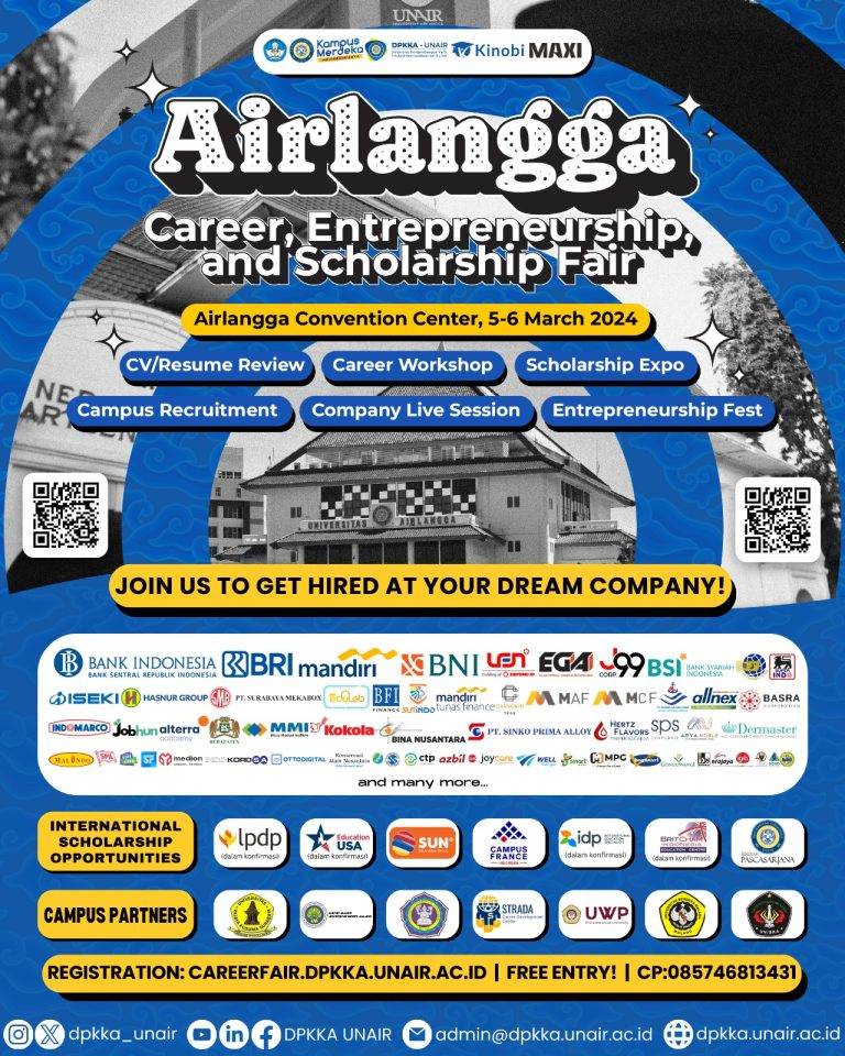 Airlangga Career, Enterpreneurship, and Scholarship Fair