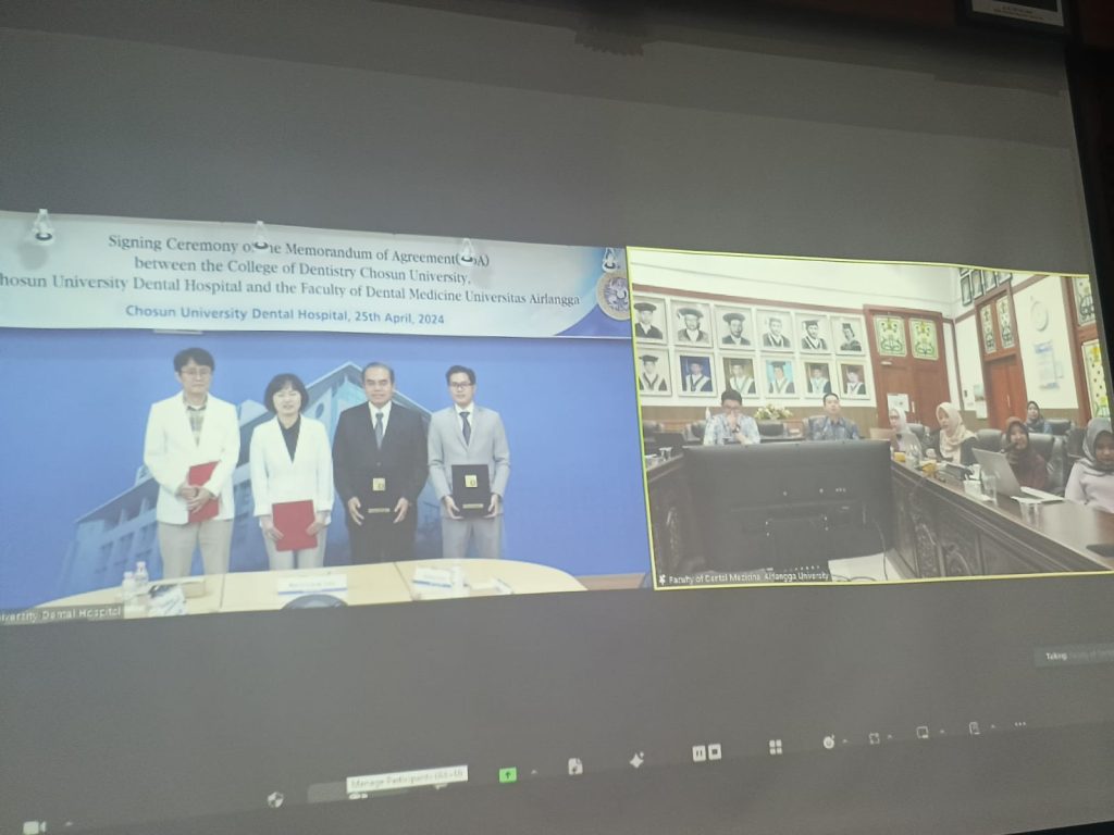 FKG UNAIR dan Chosun University Resmi Jalin Kerjasama Melalui Penandatanganan MoU